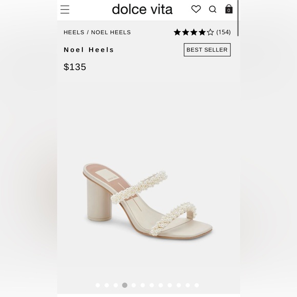 Dolce Vita Pearl Heels - Size 7.5 - Picture 1 of 3